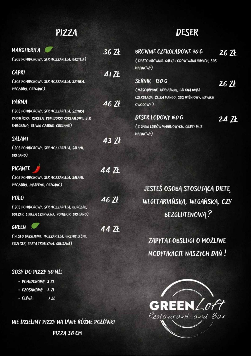 Menu Green Loft - zdjecie 3
