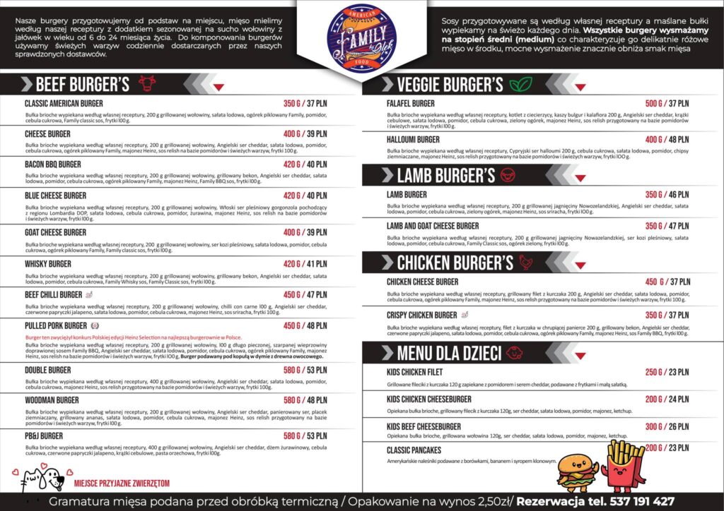 Family American Food