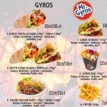 mr gyros płock menu