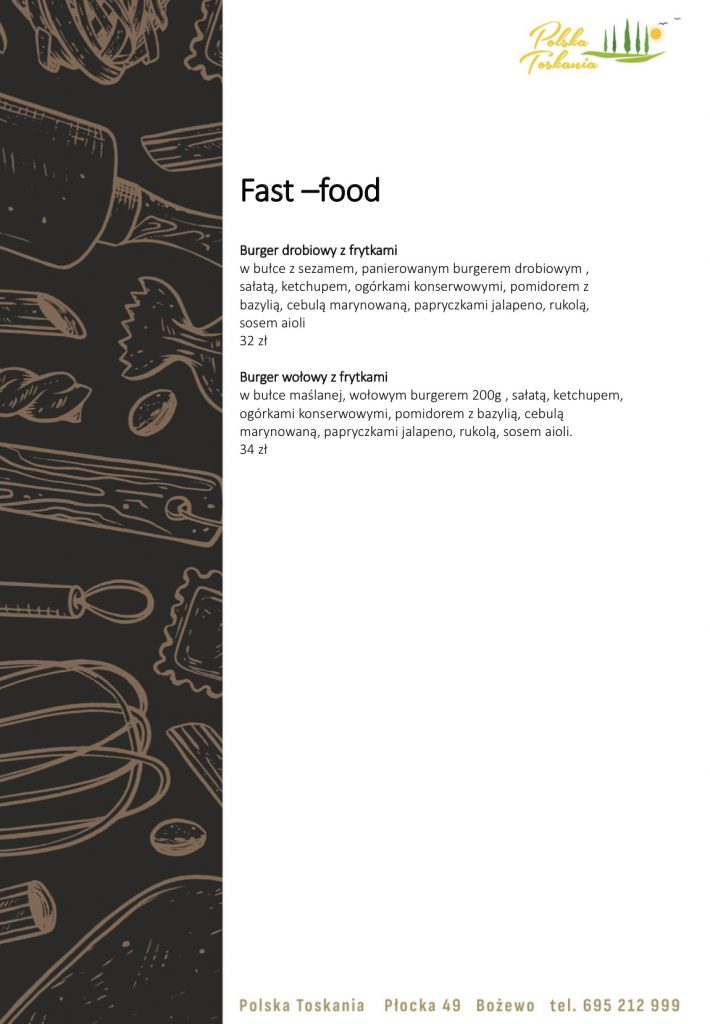 Menu Polska Toskania - zdjęcie 5