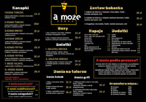 a moze kebsa menu