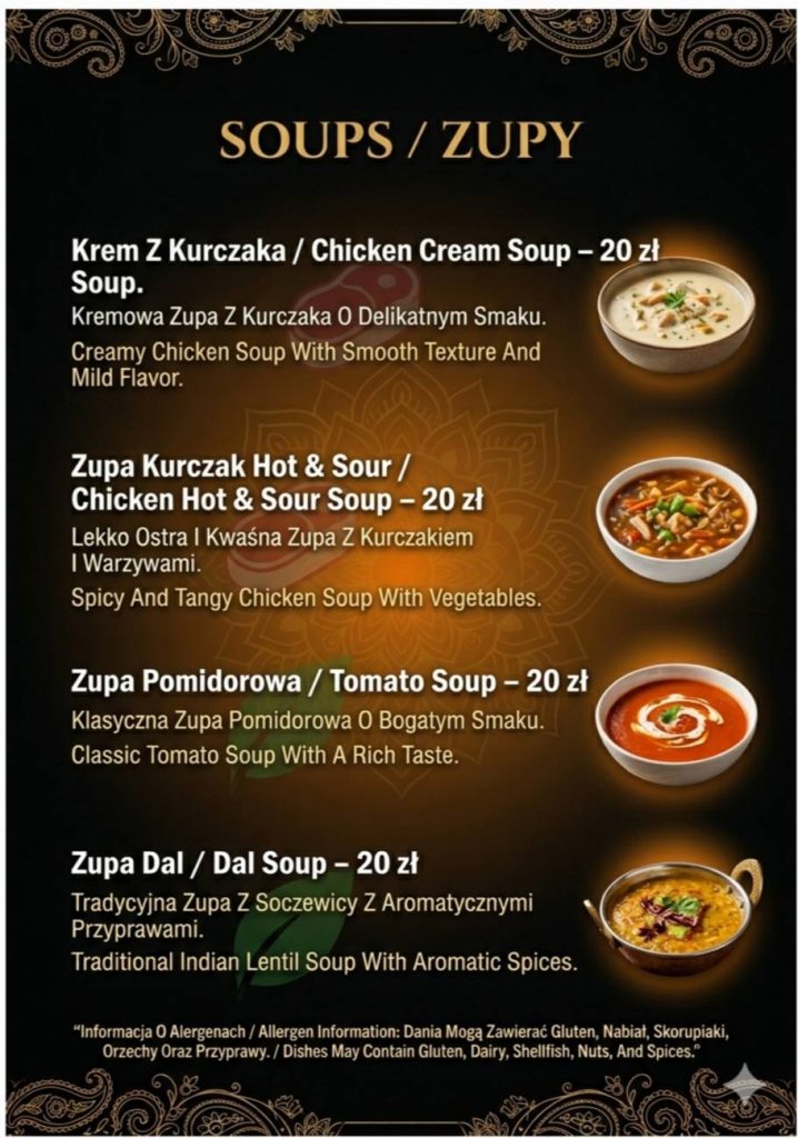 Menu Indyjska Restauracja U Ahmeda - zdjecie 3