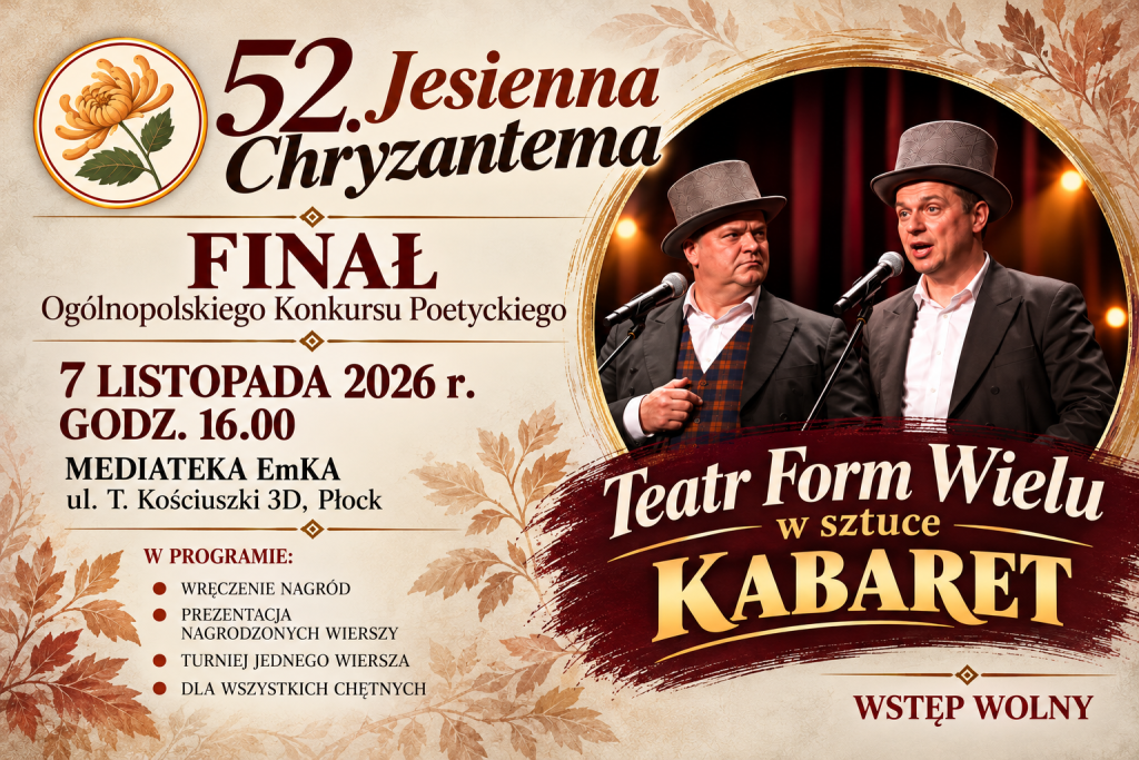 52.Ogólnopolski Konkurs Poetycki „Jesienna Chryzantema” FINAŁ