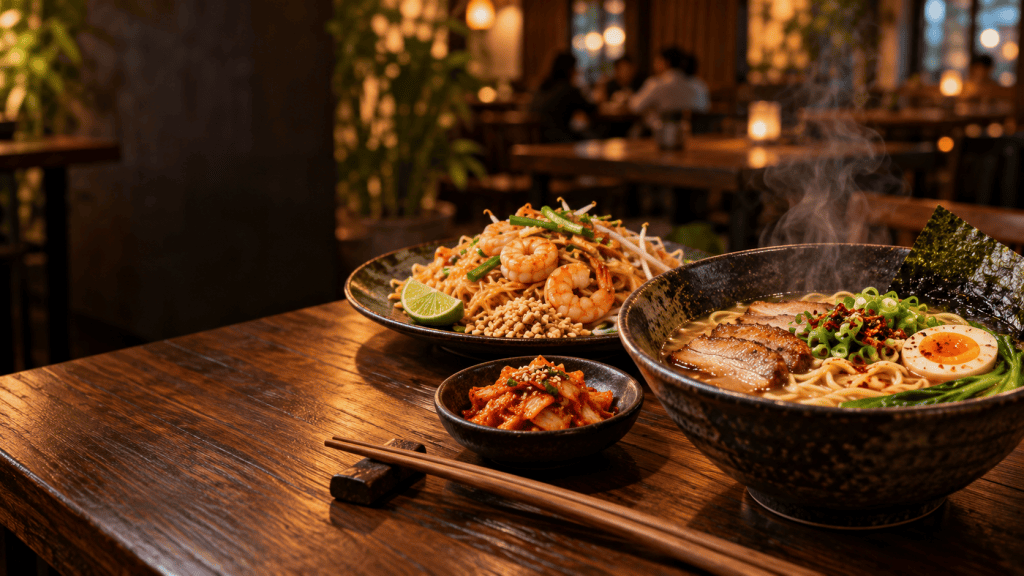 Kuchnia azjatycka Płock — ramen i pad thai